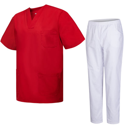 CASACA Y PANTALÓN SANITARIOS UNISEX 817-8312/BLANCO - MISEMIYA Uniformes de Trabajo