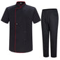 Chaqueta y Pantalon Cocinero Hombre - 8421B-8312 - MISEMIYA Uniformes de Trabajo