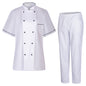 MISEMIYA Conjunto de Chef para Mujer: Chaqueta y Pantalón de Hostelería 849B-8312